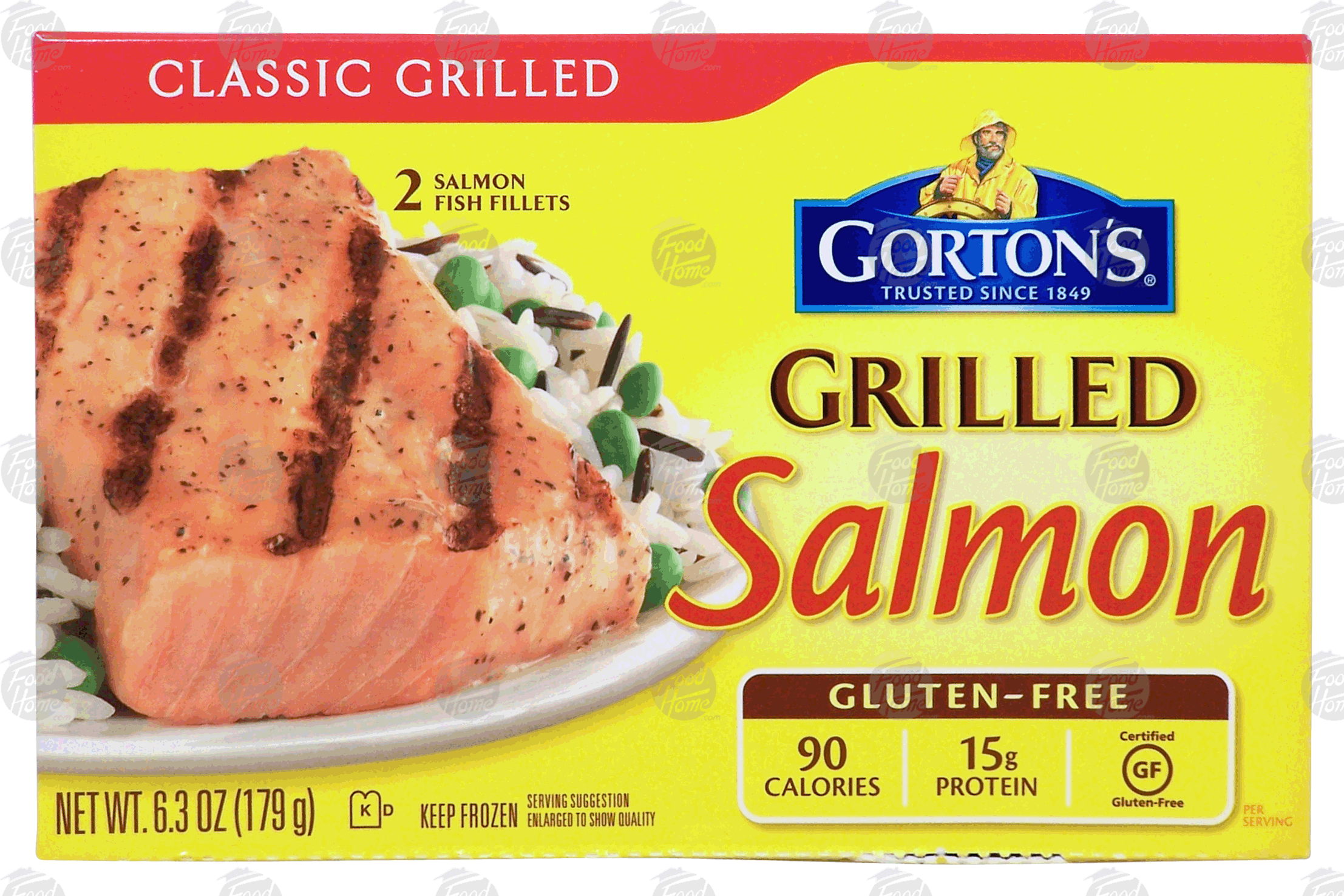 Gorton's  classic grilled salmon, 2 fish fillets Full-Size Picture